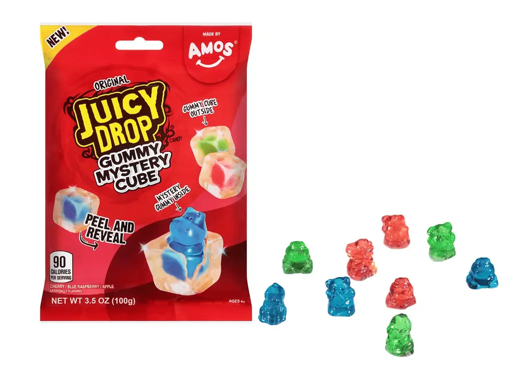 Жувальні цукерки Amos Juicy Drop Gummy Mystery Cube Original 142г - фото 2