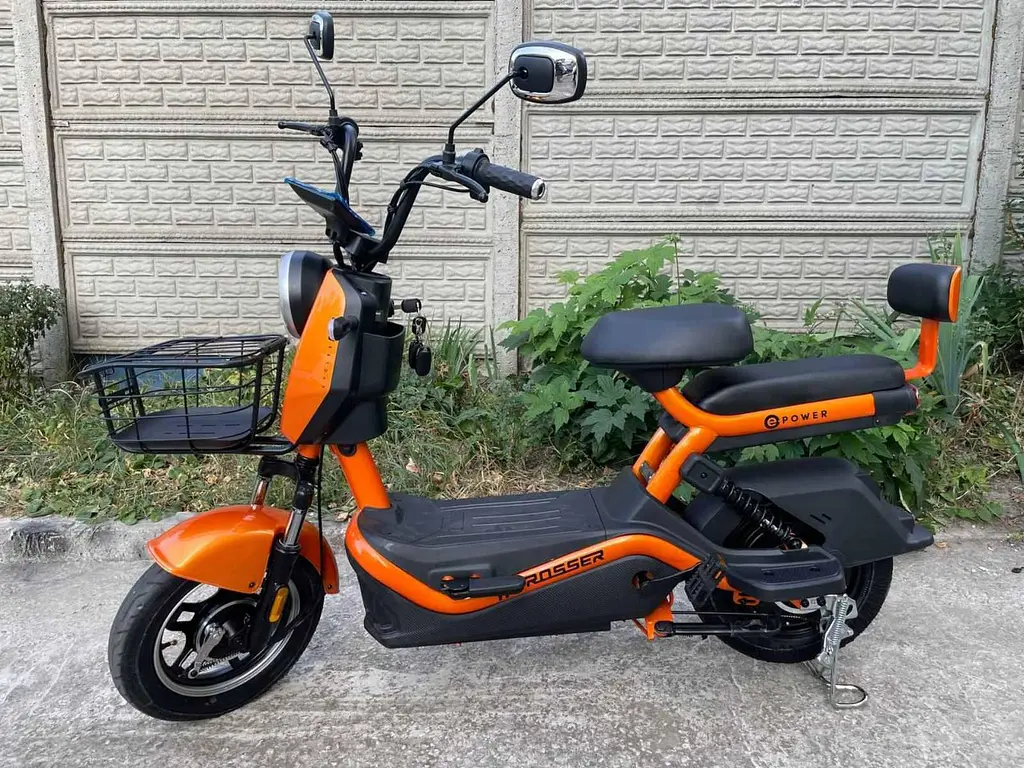 Электроскутер Двухместный Crosser CR1 (800W, 60V, 24ah графен АБК) Оранжевый - фото 3