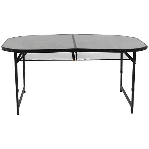 Стіл Bo-Camp Northgate Oval Black Grey 150 x 80 см (1404188) - фото 2
