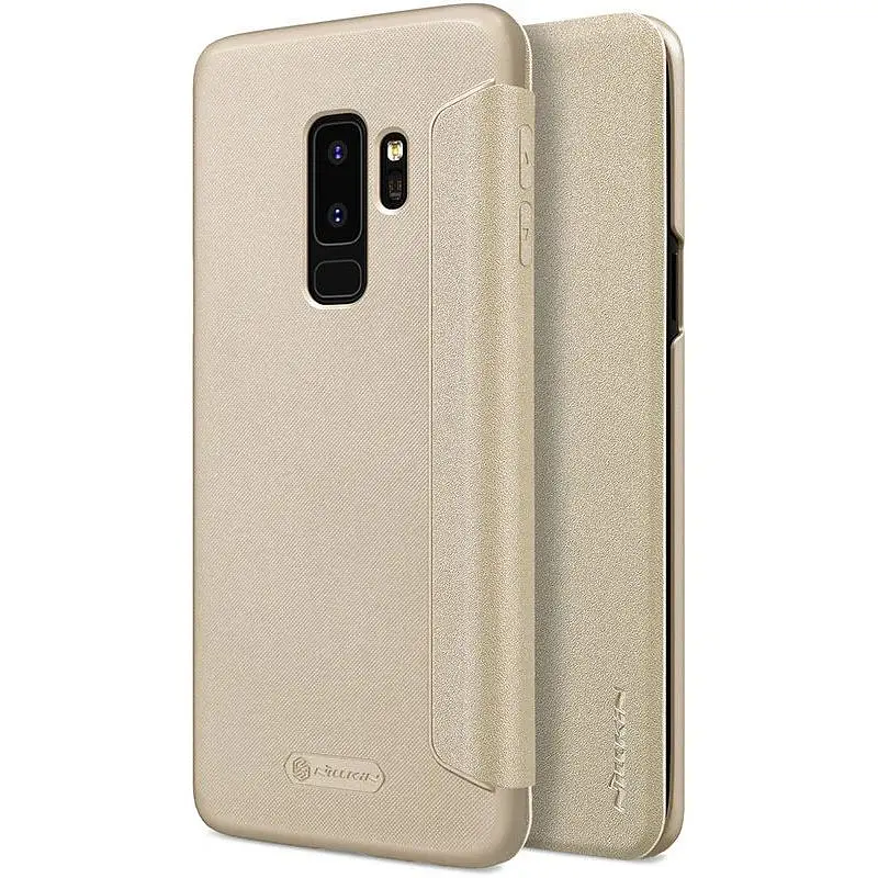 Чохол-книжка Nillkin Sparkle Leather Case Samsung Galaxy S9+ Gold - фото 7