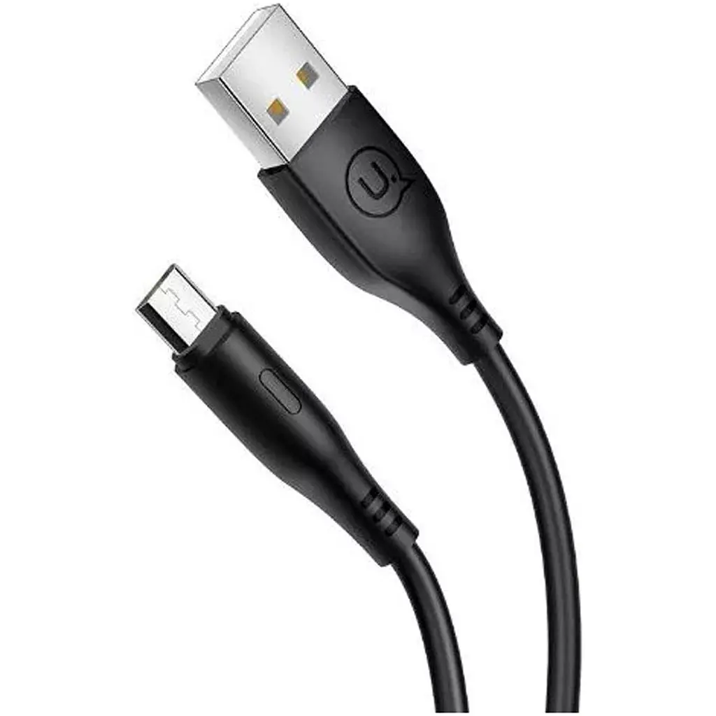 Кабель Usams U18 Round USB-A to Micro-USB 2A Black [66985] - фото 2
