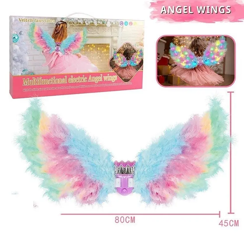 Крылья D 2401-1 A 80х45 см, подсветка, движенте, мелодия, в коробке (6980662400766) - фото 2