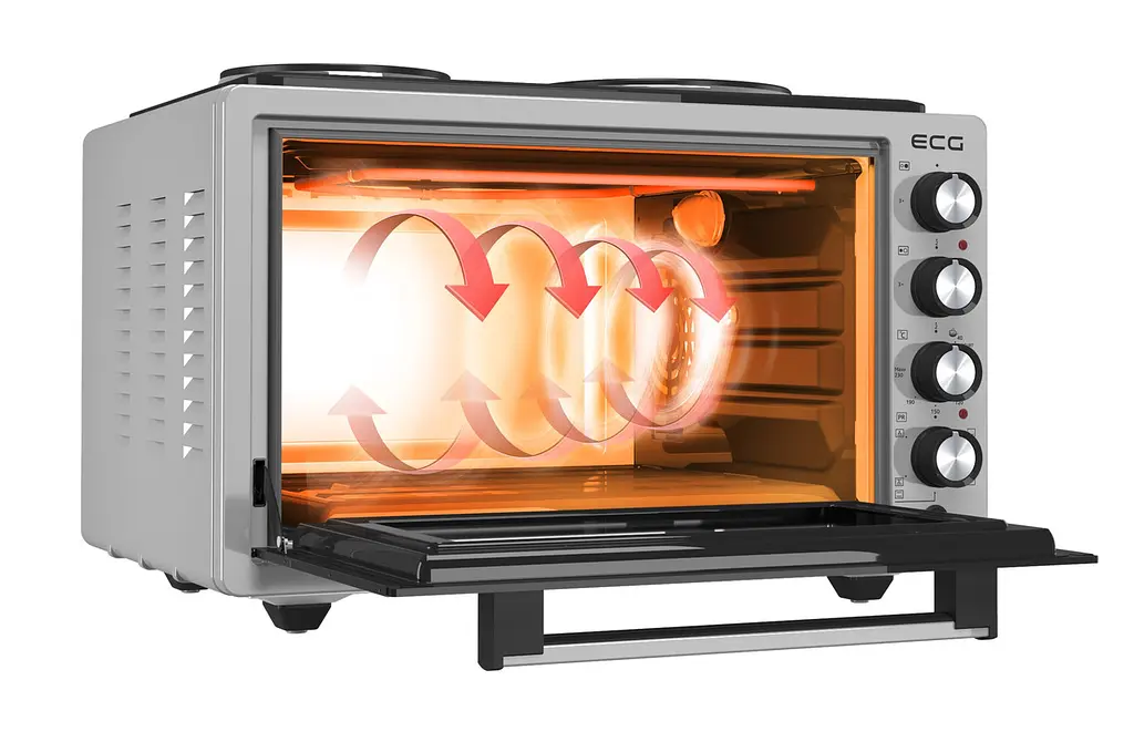 Електродуховка з конфорками ECG ETH 3701G 37 л - фото 5