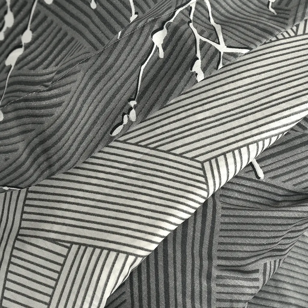 Простыня МВМ My Home Петрикор 230х160 см серая с принтом (BL-FS-13 GRAY/PRINT) - фото 7