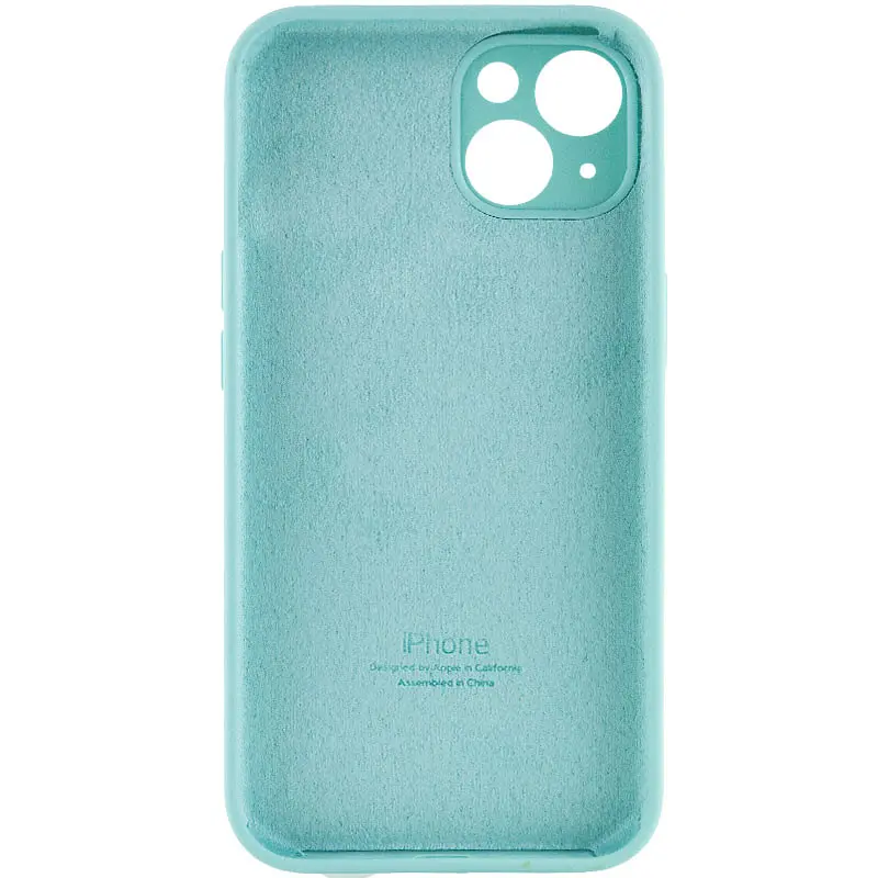Чехол Epik Silicone Case Full Camera Protective (AA) для Apple iPhone 13 (6.1) Бирюзовый / Marine Green - фото 2