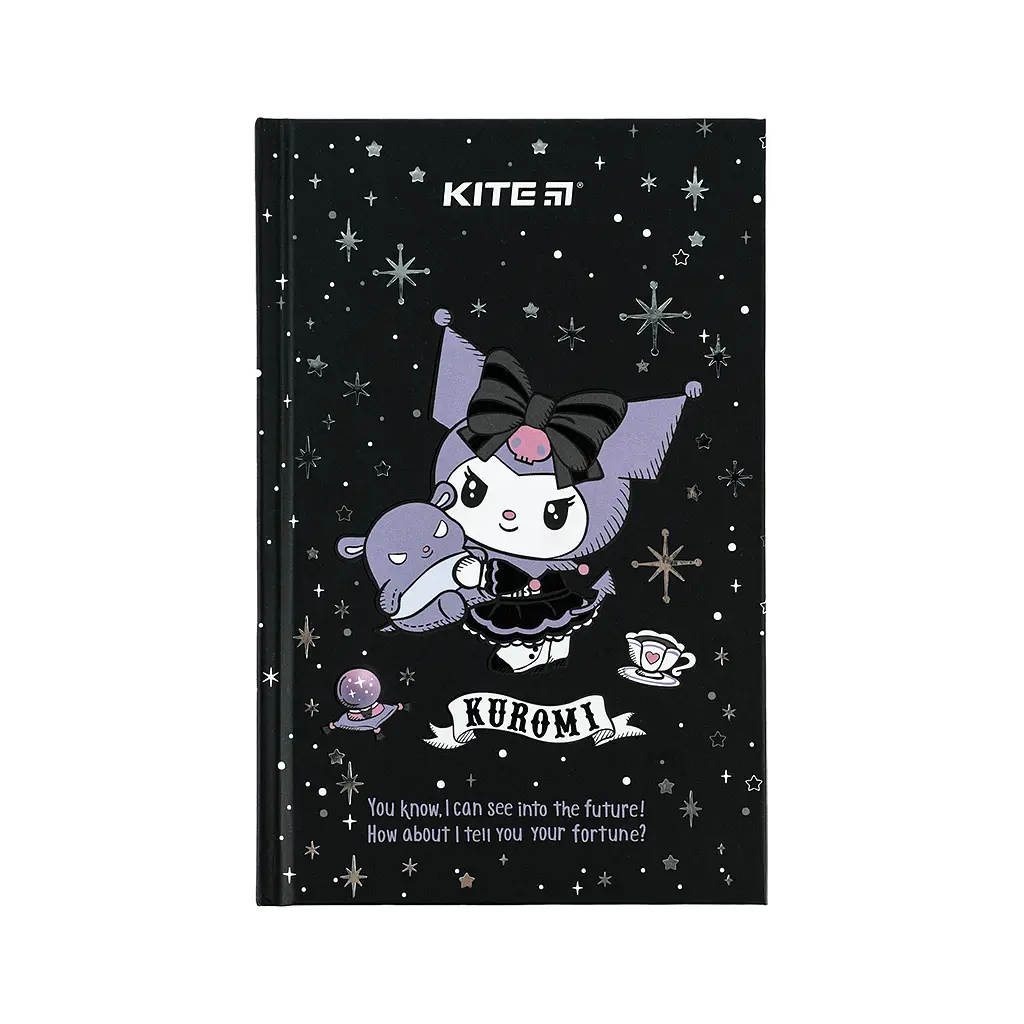 Блокнот Kite А6 Kuromi, тверда обкладинка, 80 аркушів, клітинка (HK24-199-1) - фото 2