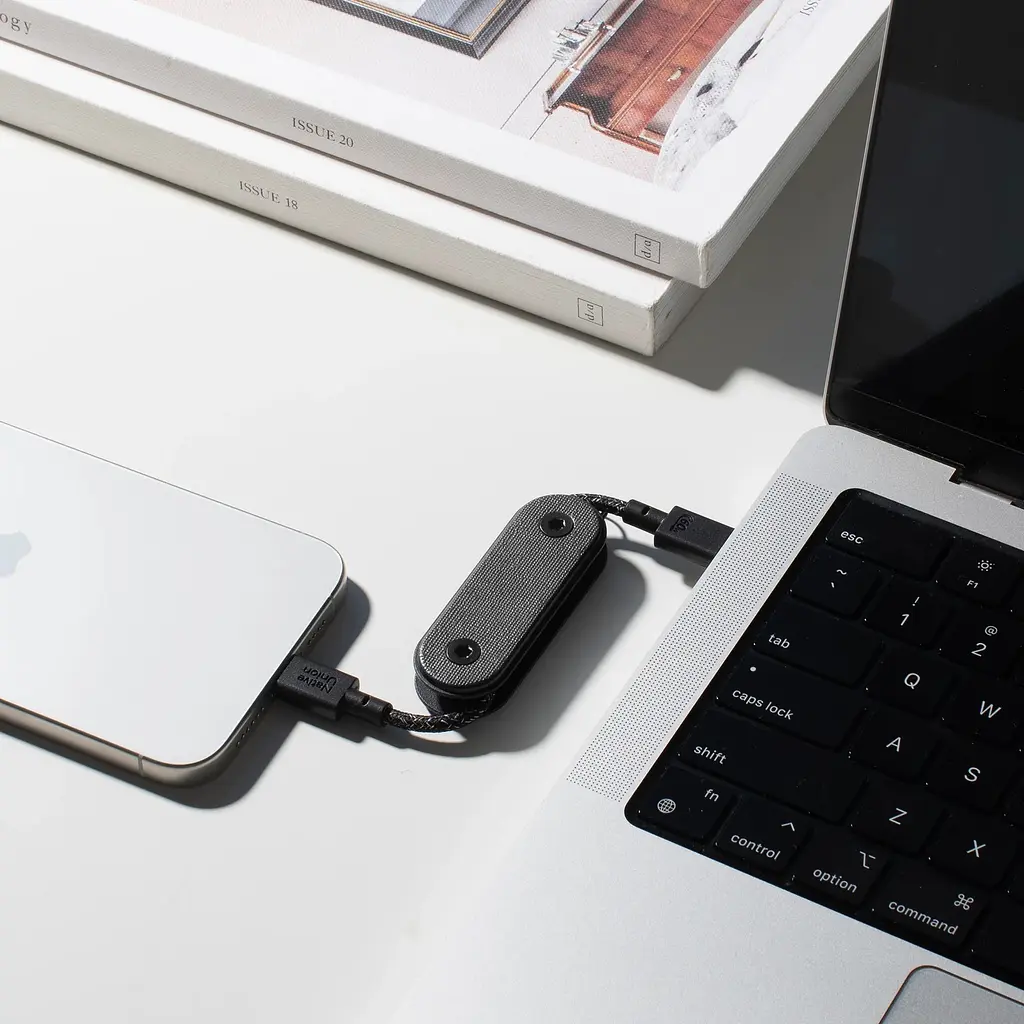 Кабель Native Union Pocket Cable USB-C to USB-C Black 0.17 м (POCK-C-BLK-NP) - фото 3