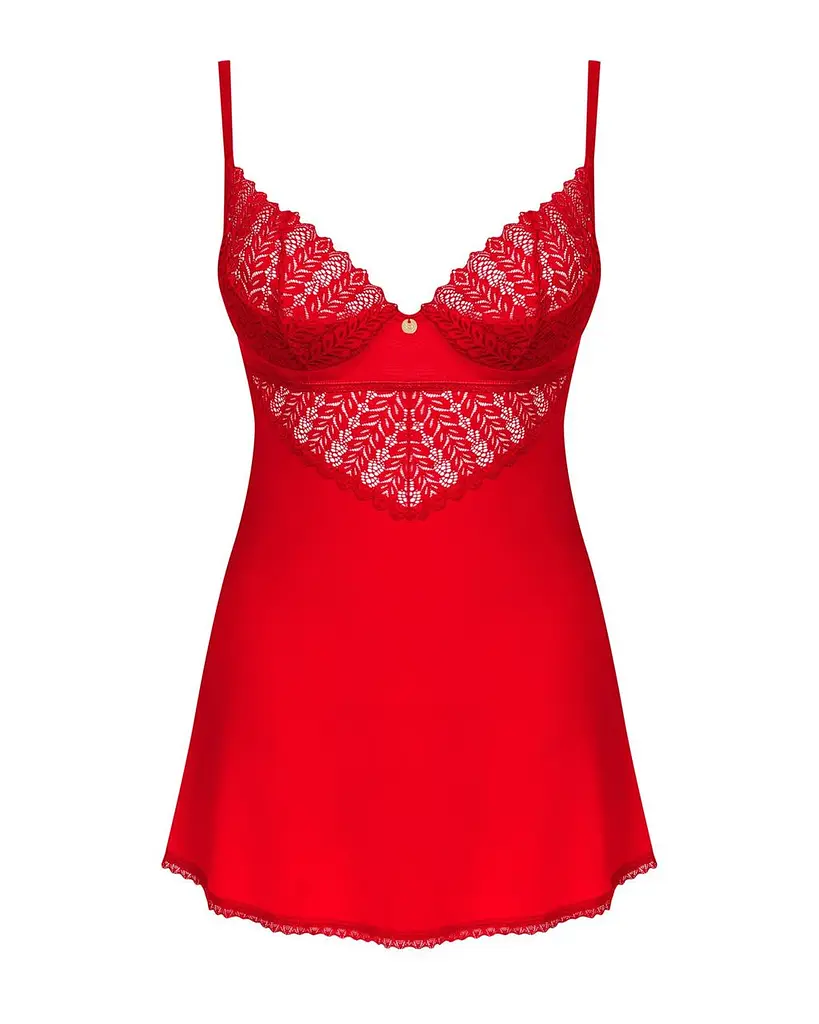 Пеньюар Obsessive Ingridia chemise & thong XS/S - фото 3