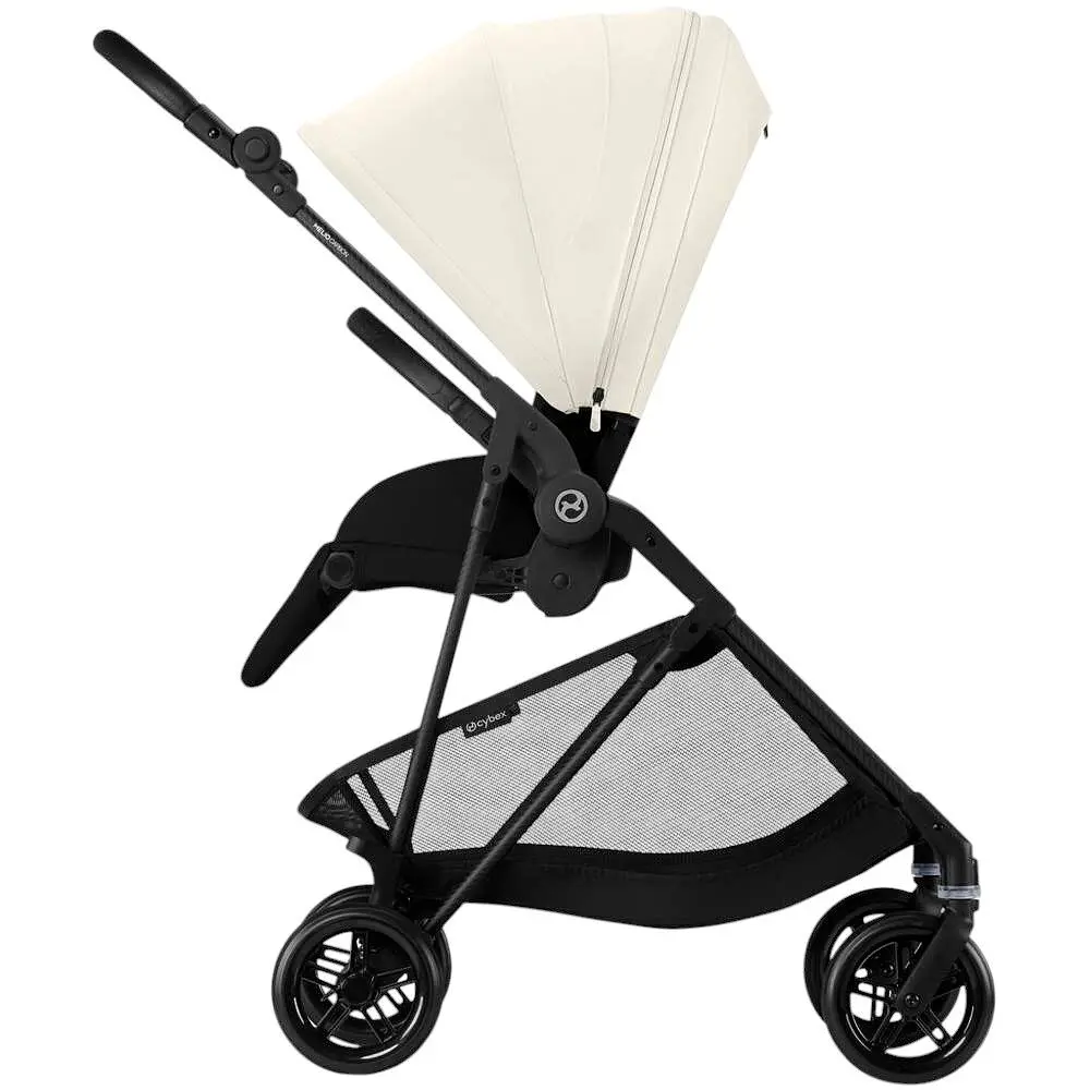 Коляска Cybex Melio Carbon Canvas White з бампером (525000035) - фото 4