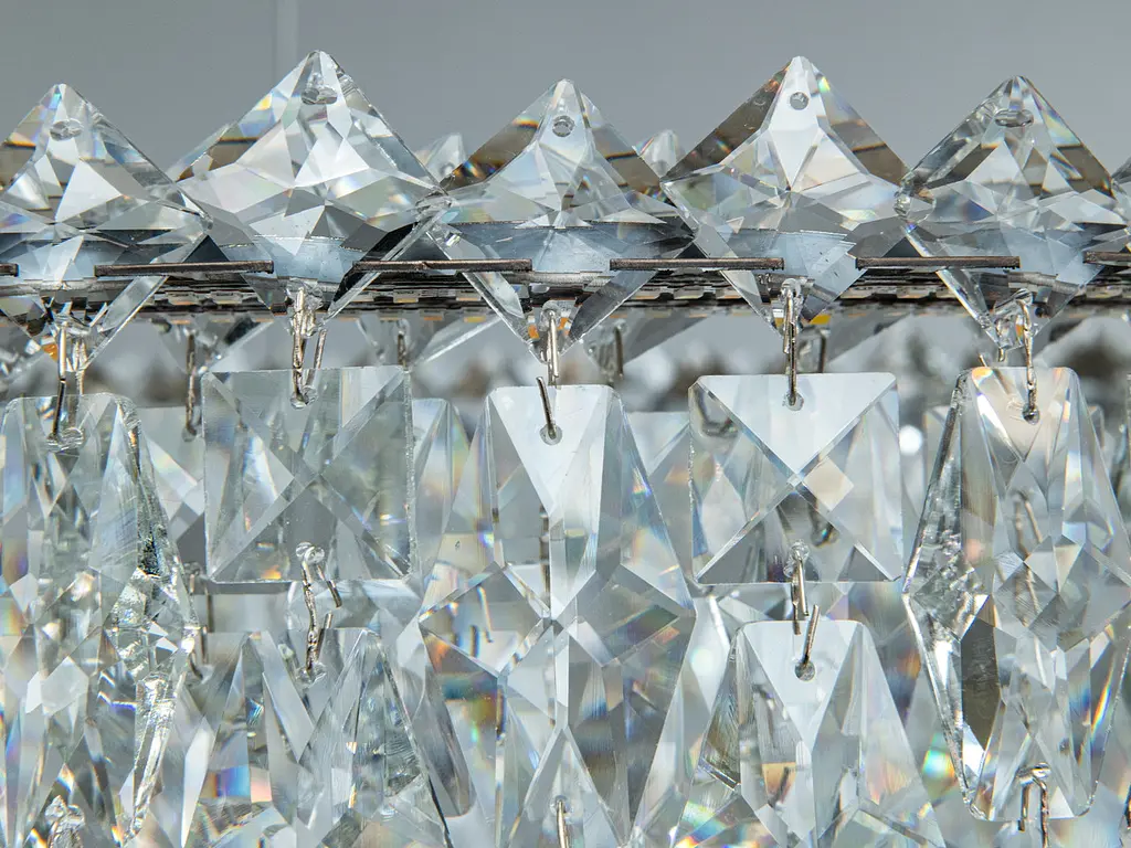 Підвісна кришталева LED люстра Diasha 582/500CH хром 47 см 66 W 3 режими світла - фото 6