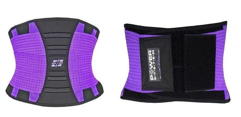 Пояс-корсет для поддержания спины Power System PS-6031 Waist Shaper Purple S/M - фото 2