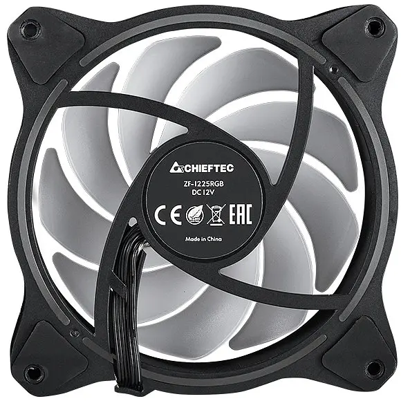 Вентилятор для корпусу 120mm Chieftec ZF-1225RGB-R PWM Reversible - фото 3