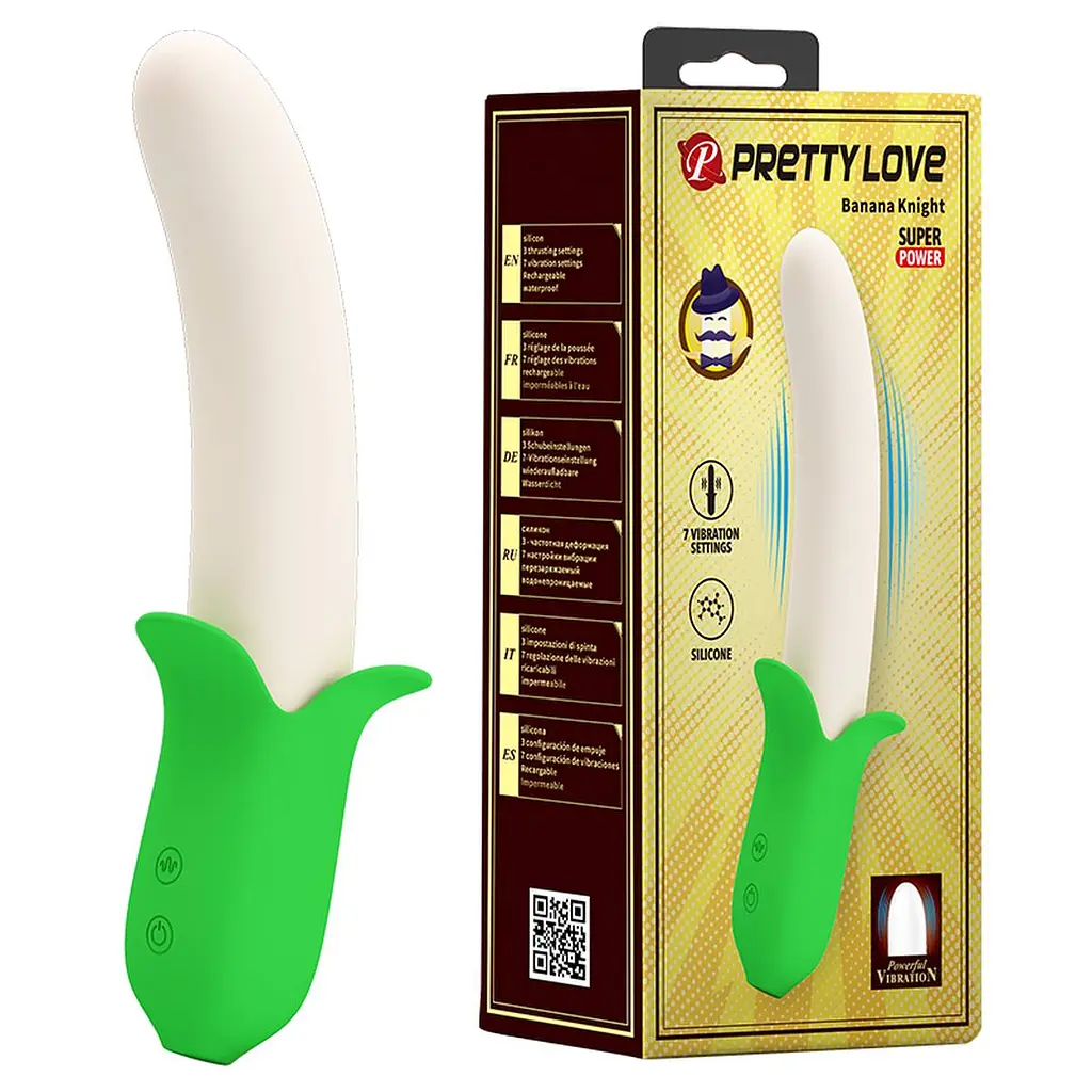 Вібратор PRETTY LOVE - Banana Knight, 7 vibration functions PRETTY LOVE BI-014976 100058
