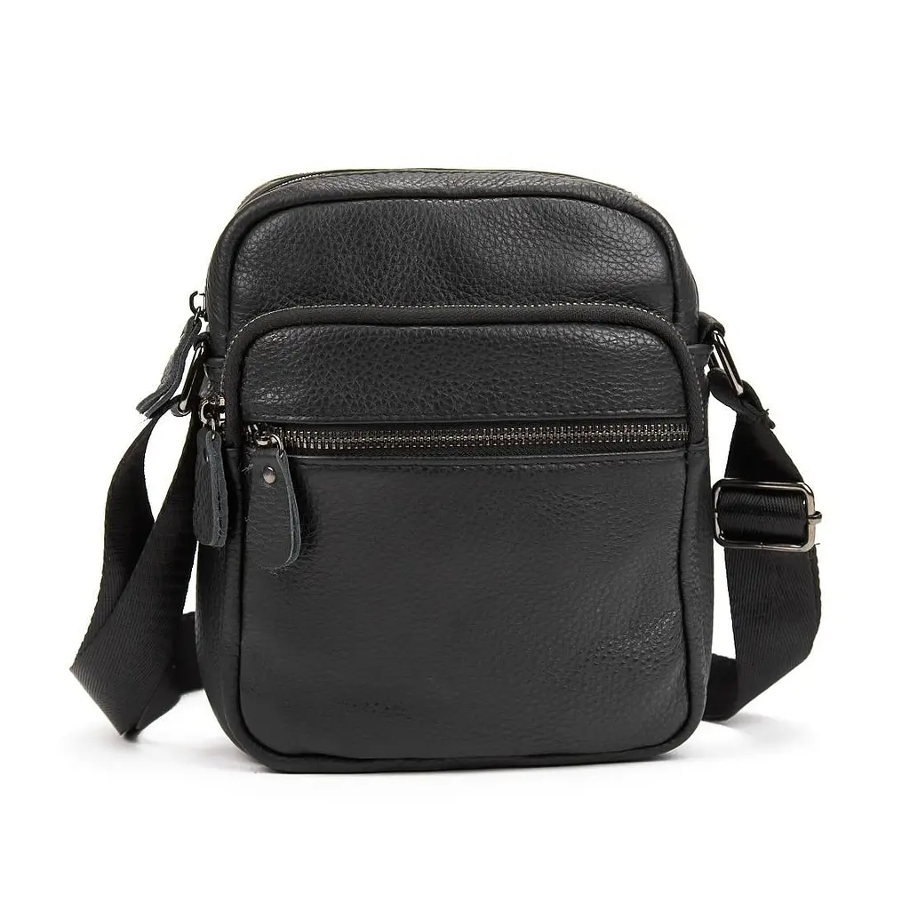 Шкіряний невеликий месенджер на два відділи Tiding Bag M56-2004A - фото 5