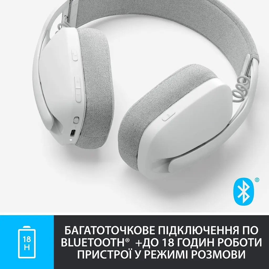 Гарнітура Logitech ZONE VIBE 100 Wireless Off White (981-001219) - фото 5