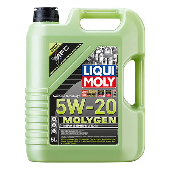 Синтетична моторна олива - Molygen New Generation 5W-20 5л. (8540)
