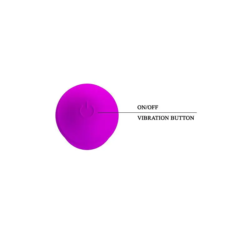 Вібратор Pretty Love Beck 12 см фіолетовий - фото 7