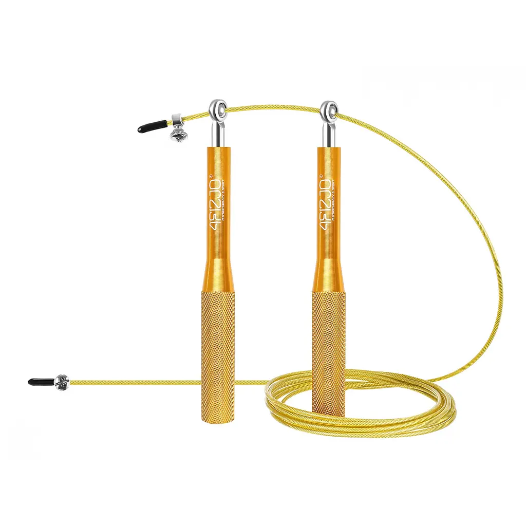 Скакалка 4FIZJO швидкісна для кросфіту Speed Rope Gold 4FJ0185 (P-5907222931158) - фото 1