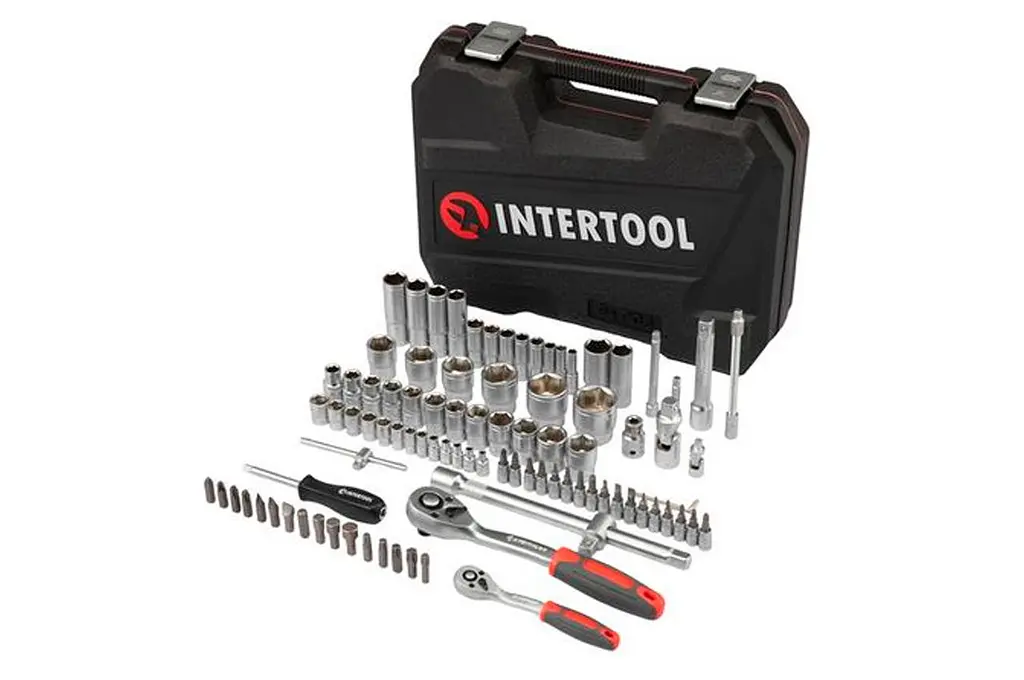 Набор ручного инструмента автомобильного Intertool ET-9094 1/4" x 1/2" в наборе 94 предмета RED - фото 3