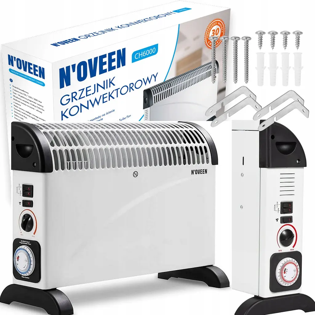 Конвекторный обогреватель N'oveen Turbo Fan Timer CH-6000 2000W - фото 2