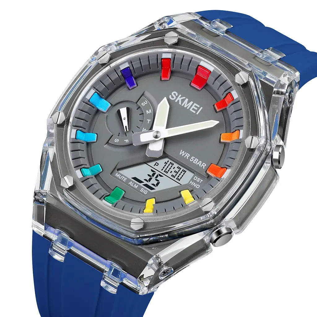 Наручний годинник 2100BU Blue Skmei acs0030289 - фото 2