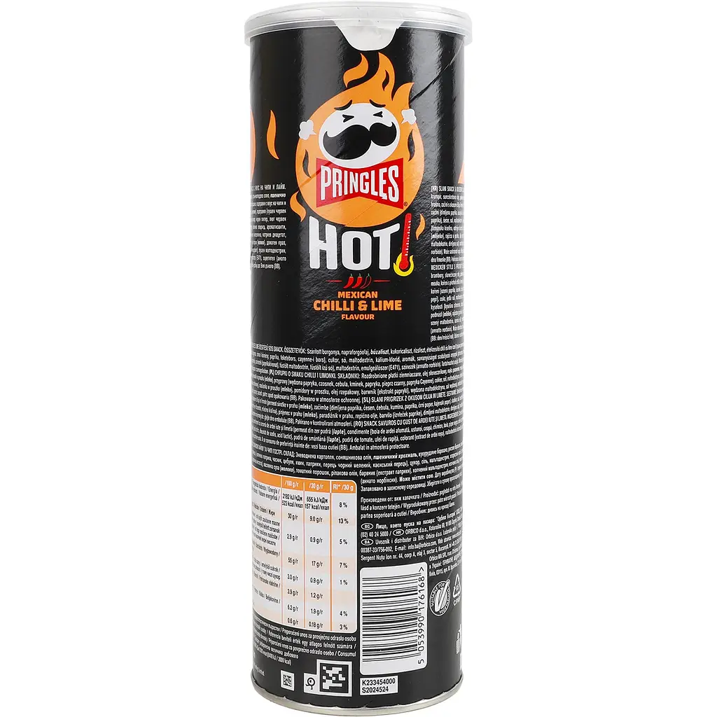 Чипсы Pringles Hot Mexican Chilli and Lime со вкусом лайма и чили 160 г  - фото 2