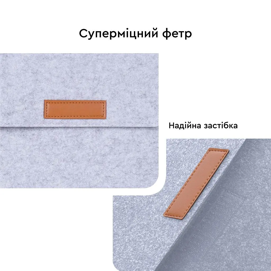 Чехол для ноутбука AirOn 13,3" Premium Grey (4822356710620) - фото 7