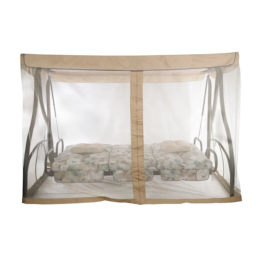 Садовая диван-качалка Ost-Fran Montreal лонета Меджик Аква/тексилк 2737 с сеткой - фото 7