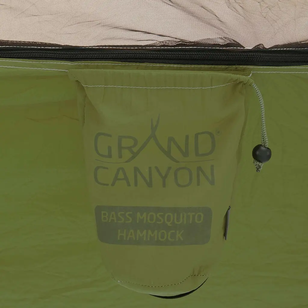 Гамак туристический Grand Canyon Bass Mosquito Hammock с москитной сеткой 320x150 см до 150 кг оливковый - фото 9