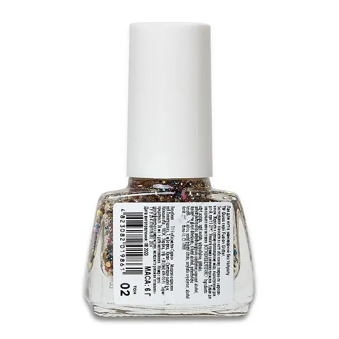 Лак для ногтей Quiss Fusion Glitter тон 02, 6 г - фото 2