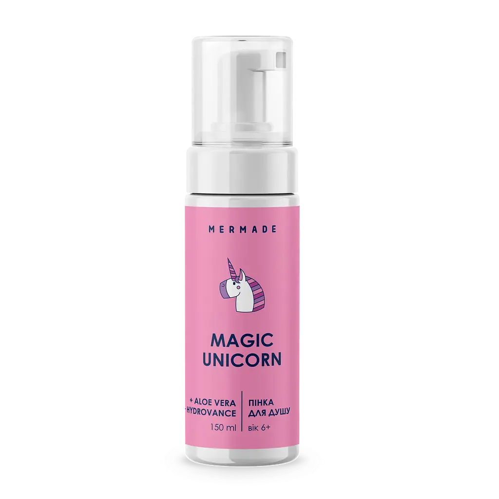 Подарочный набор Mermade Magic Unicorn Party: пенка для душа 150 мл + сахарный скраб для тела rn 250 г + увлажняющий бальзам для губ 10 г + слаймовый гель для 200 г - фото 4