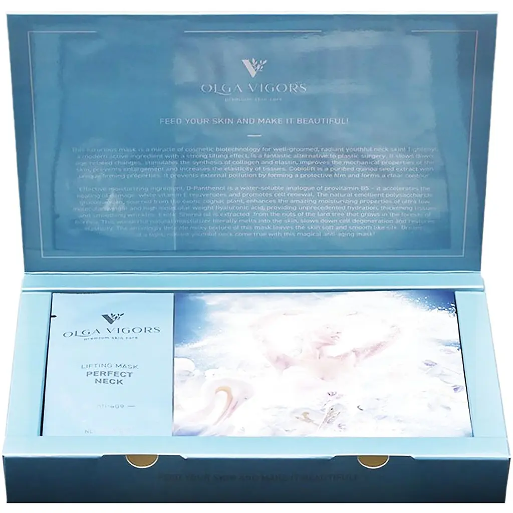 Маска для шеи Vigor Cosmetique Perfect Neck Lifting Mask Face Mask лифтинговая 4 шт. x 30 г - фото 2