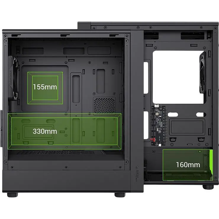 Корпус GameMax Aeris 330 MB Black [166169] - фото 10