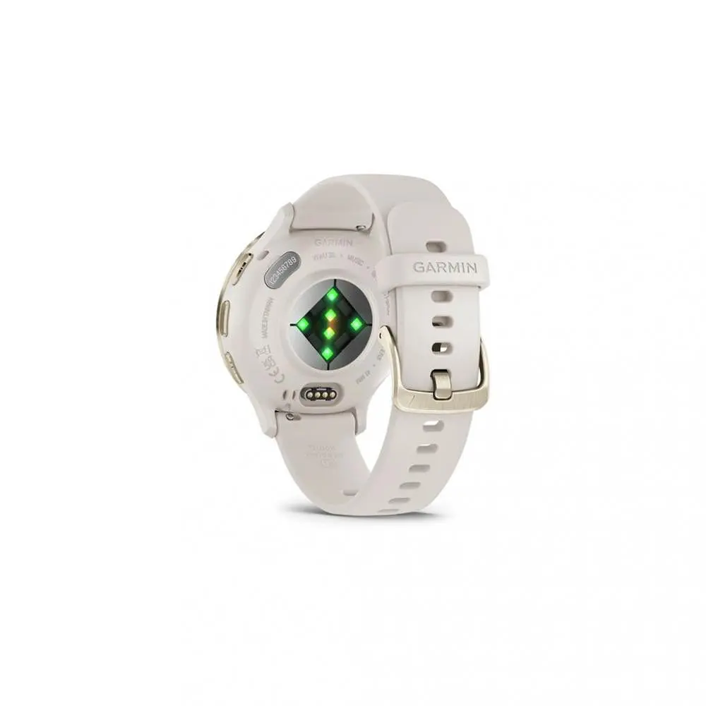 Смарт-часы Garmin Venu 3S Soft Gold S. Steel Bezel with Ivory Case and S. Band (010-02785-04) - фото 5
