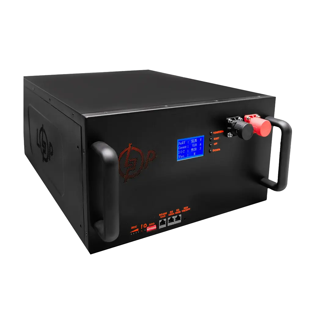 Акумулятор LP LiFePO4 25,6V - 280 Ah (7168Wh) (BMS 200A/100А) LCD метал Smart RM RS485/CAN - фото 2