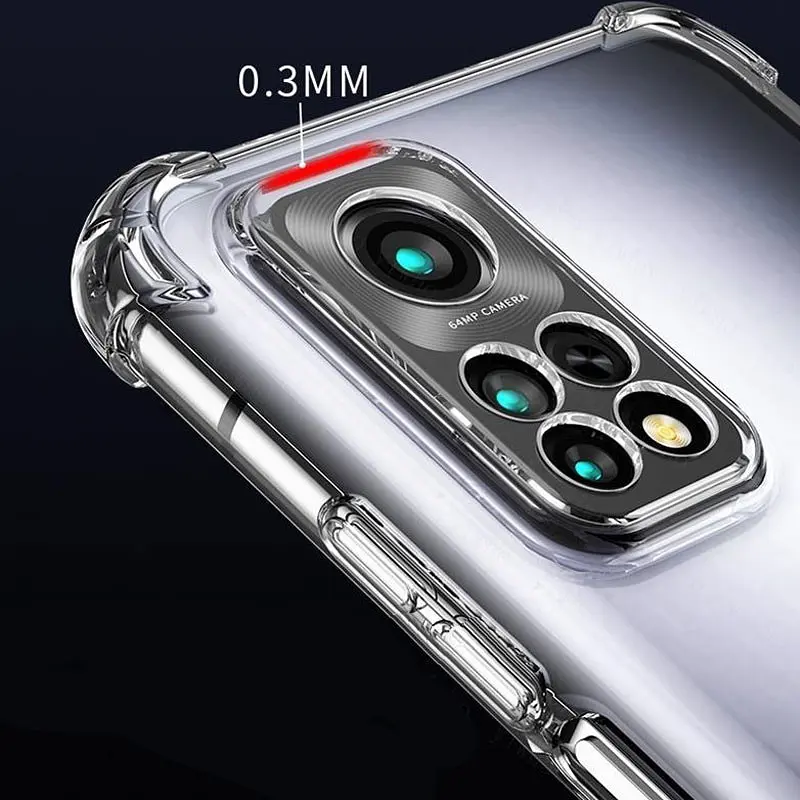 TPU чехол GETMAN Ease logo усиленные углы Full Camera для Xiaomi Mi 10T / Mi 10T Pro Бесцветный (прозрачный) - фото 2