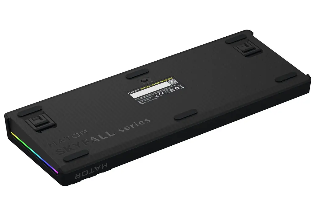 Клавіатура HATOR Skyfall 65 PRO Wireless Silent Switches UK-ISO Grey Black (HTK4160EU) - фото 6