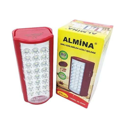 Ліхтар переносний світлодіодний з повербанком — 24 LED Almina DL — 2424