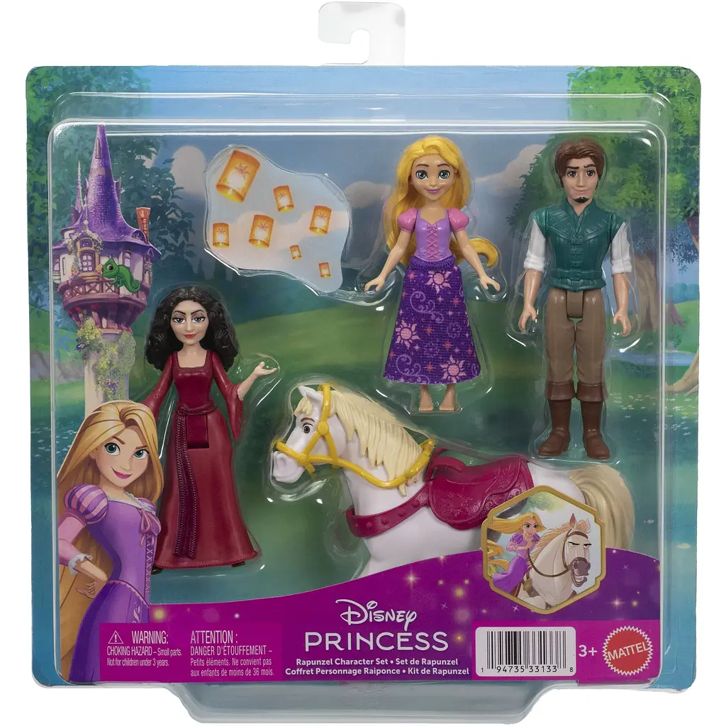 Набір мініляльок Mattel Disney Princess Рапунцель Заплутана історія Рапунцель та друзі (JHG85) - фото 7