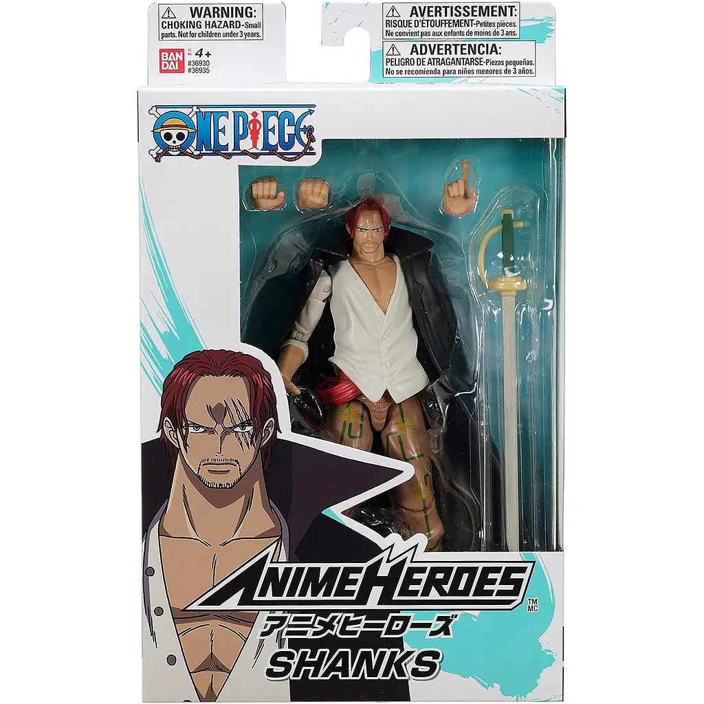 Фігурка анімаційного персонажа Bandai Anime Heroes One Piece Шанкс (123550) - фото 5