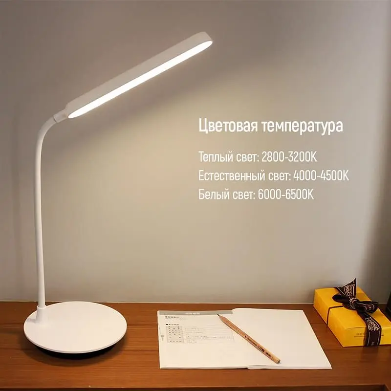 Настольная лампа LED ColorWay Portable & Flexible 360 со встроенным аккумулятором белая (CW-DL12FB-W) - фото 6
