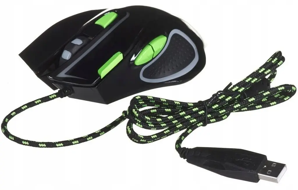 Миша Esperanza MX401 Hawk USB Black-Green (EGM401KG) - фото 8