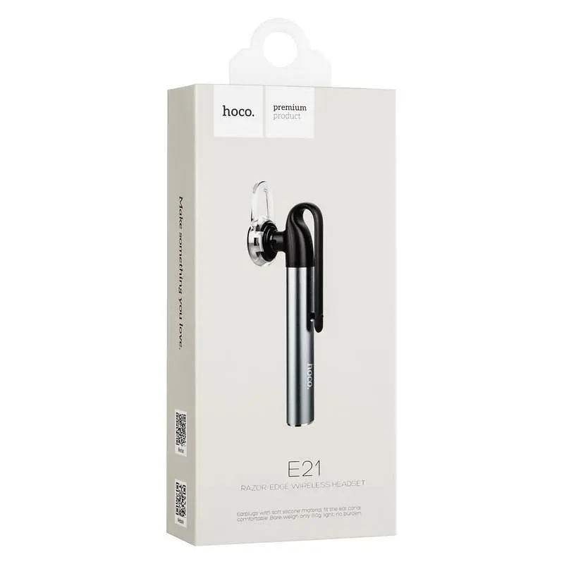 Bluetooth гарнитура ORIG Hoco E21 Grey - фото 3