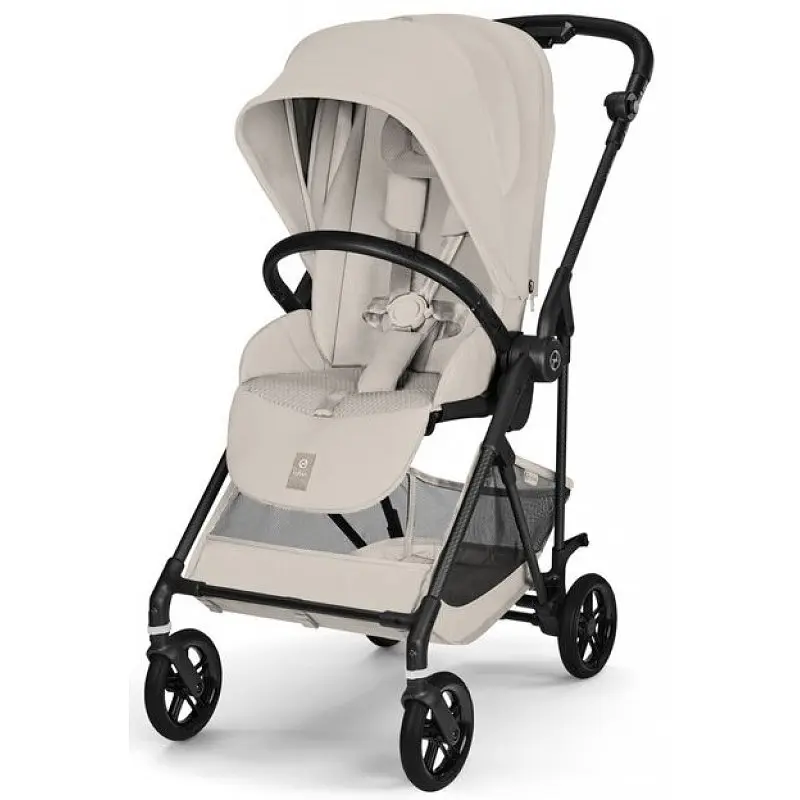 Коляска Cybex Melio 2 в 1 Carbon Dune Grey - фото 4