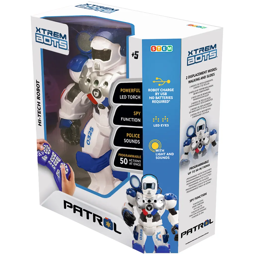 Інтерактивна іграшка BlueRocket Робот Патрульний Stem (XT380972) - фото 2