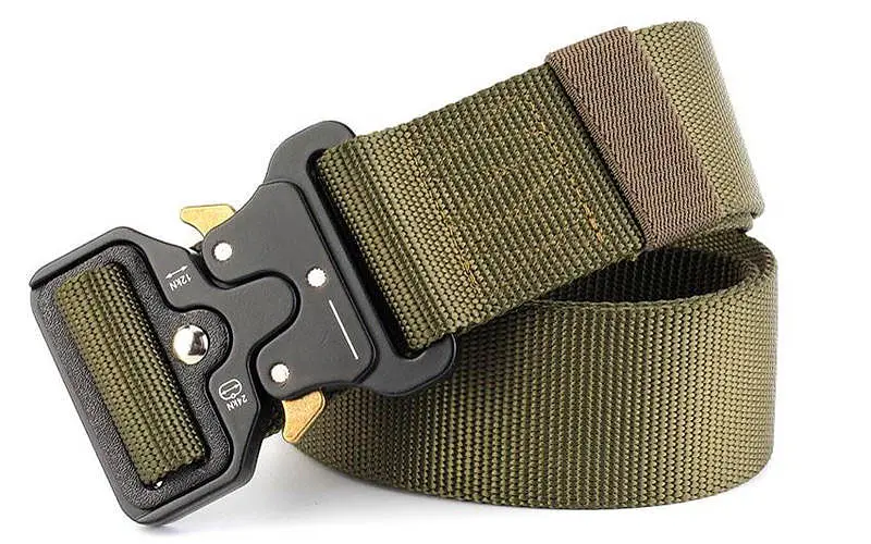 Ремень тактический военный Assault Belt с пряжкой Кобра олива - фото 4