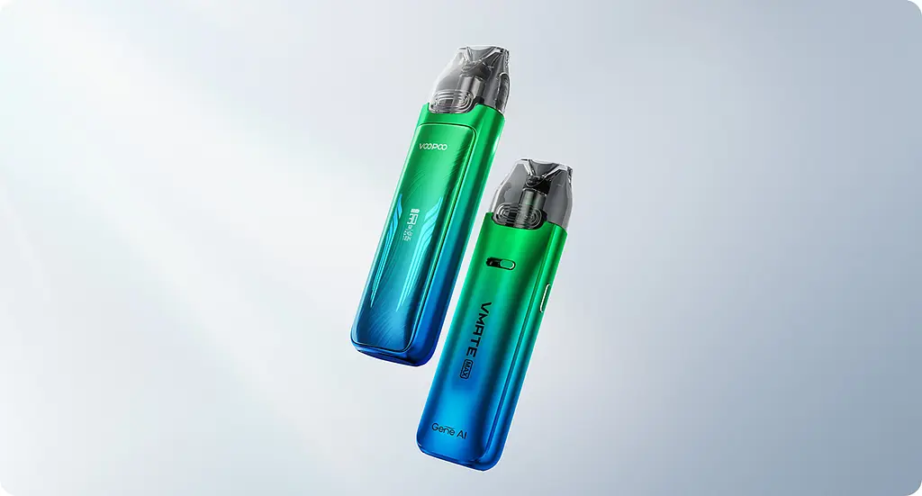 Под-система VooPoo  Vmate Max 30 W Pod 1200 mAh 3 ml Kit Neon Blue (16810) - фото 2