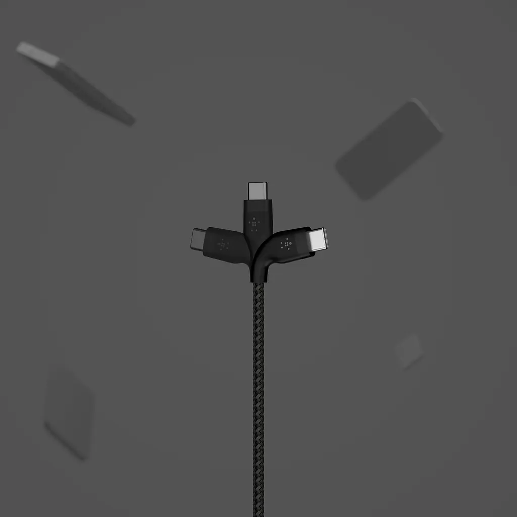 Кабель Belkin USB-C > USB-C заряджання/синхронізації 1м, 60Вт, Type-C, плетений, силіконовий, з ремі teh0013717 - фото 10