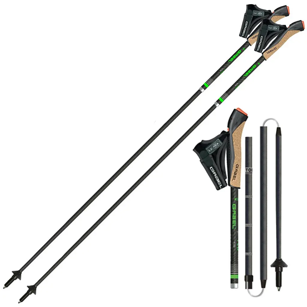 Палиці для скандинавської ходьби Gabel FLD Carbon 125 (7009400801250) складні - фіксованої довжини - фото 6