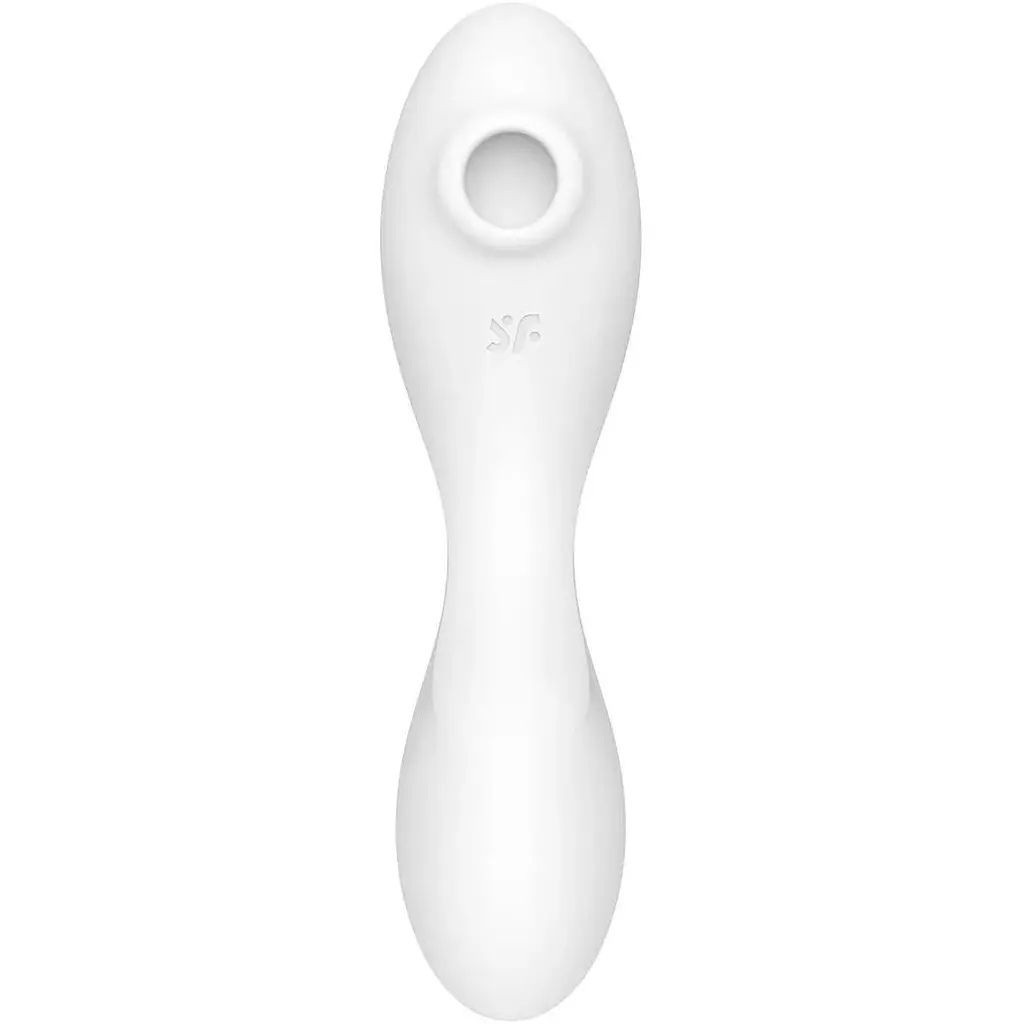 Вакуумный смарт-стимулятор с вибрацией Satisfyer Curvy Trinity 5+ Белый - фото 3